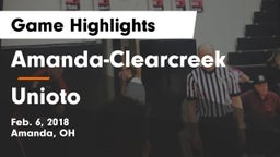 Amanda-Clearcreek  vs Unioto  Game Highlights - Feb. 6, 2018