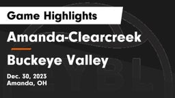 Amanda-Clearcreek  vs Buckeye Valley  Game Highlights - Dec. 30, 2023
