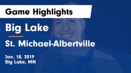 Big Lake  vs St. Michael-Albertville  Game Highlights - Jan. 18, 2019