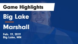 Big Lake  vs Marshall  Game Highlights - Feb. 19, 2019