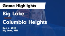 Big Lake  vs Columbia Heights  Game Highlights - Dec. 3, 2019