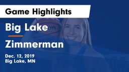 Big Lake  vs Zimmerman  Game Highlights - Dec. 12, 2019