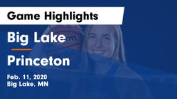 Big Lake  vs Princeton  Game Highlights - Feb. 11, 2020