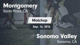 Matchup: Montgomery High vs. Sonoma Valley  2016
