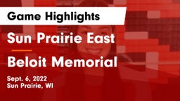 Sun Prairie East  vs Beloit Memorial  Game Highlights - Sept. 6, 2022
