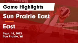 Sun Prairie East  vs East  Game Highlights - Sept. 14, 2023