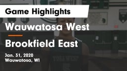 Wauwatosa West  vs Brookfield East  Game Highlights - Jan. 31, 2020
