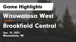 Wauwatosa West  vs Brookfield Central  Game Highlights - Jan. 19, 2021