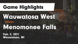 Wauwatosa West  vs Menomonee Falls  Game Highlights - Feb. 2, 2021