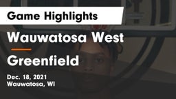 Wauwatosa West  vs Greenfield  Game Highlights - Dec. 18, 2021