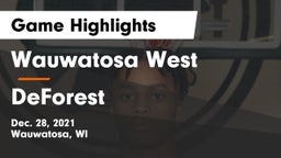 Wauwatosa West  vs DeForest  Game Highlights - Dec. 28, 2021