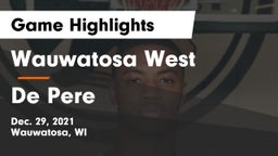 Wauwatosa West  vs De Pere  Game Highlights - Dec. 29, 2021
