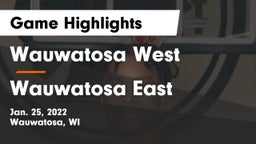 Wauwatosa West  vs Wauwatosa East  Game Highlights - Jan. 25, 2022