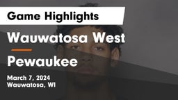 Wauwatosa West  vs Pewaukee  Game Highlights - March 7, 2024