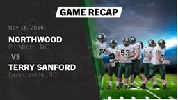 Recap: Northwood  vs. Terry Sanford  2016