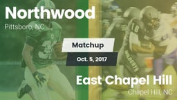 Matchup: Northwood High vs. East Chapel Hill  2017