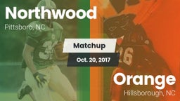 Matchup: Northwood High vs. Orange  2017