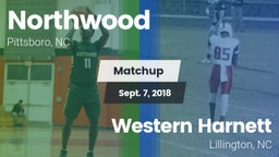 Matchup: Northwood High vs. Western Harnett  2018