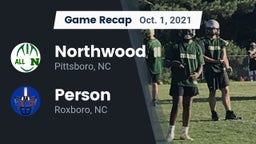 Recap: Northwood  vs. Person  2021