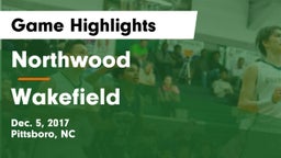 Northwood  vs Wakefield  Game Highlights - Dec. 5, 2017