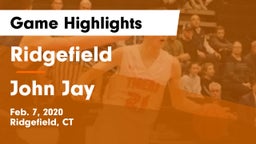 Ridgefield  vs John Jay  Game Highlights - Feb. 7, 2020