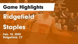 Ridgefield  vs Staples  Game Highlights - Feb. 10, 2020