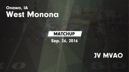Matchup: West Monona vs. JV MVAO 2016