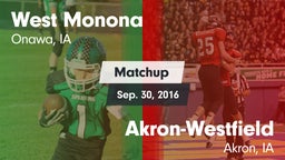 Matchup: West Monona vs. Akron-Westfield  2016