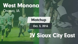 Matchup: West Monona vs. JV Sioux City East 2016