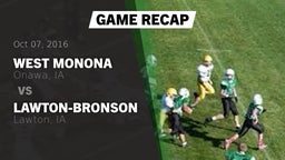 Recap: West Monona  vs. Lawton-Bronson  2016