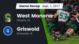 Recap: West Monona  vs. Griswold  2017