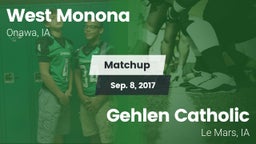 Matchup: West Monona vs. Gehlen Catholic  2017