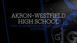 West Monona football highlights Akron-Westfield High School