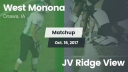 Matchup: West Monona vs. JV Ridge View 2017