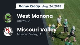 Recap: West Monona  vs. Missouri Valley  2018