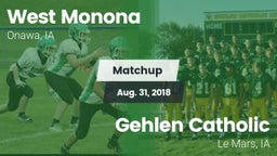 Matchup: West Monona vs. Gehlen Catholic  2018
