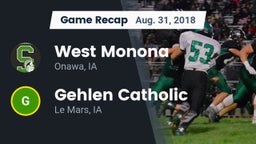 Recap: West Monona  vs. Gehlen Catholic  2018