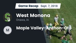 Recap: West Monona  vs. Maple Valley-Anthon-Oto 2018