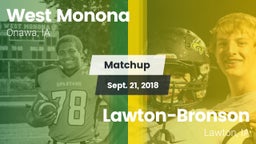 Matchup: West Monona vs. Lawton-Bronson  2018