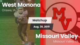 Matchup: West Monona vs. Missouri Valley  2019