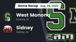 Recap: West Monona  vs. Sidney  2020