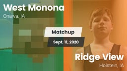 Matchup: West Monona vs. Ridge View  2020