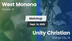 Matchup: West Monona vs. Unity Christian  2020