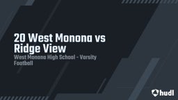 West Monona football highlights 20 West Monona vs Ridge View