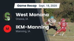 Recap: West Monona  vs. IKM-Manning  2020