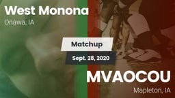 Matchup: West Monona vs. MVAOCOU  2020