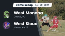 Recap: West Monona  vs. West Sioux  2021