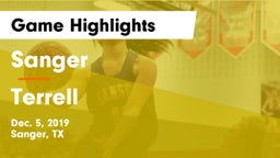 Sanger  vs Terrell  Game Highlights - Dec. 5, 2019