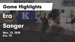 Era  vs Sanger  Game Highlights - Nov. 13, 2020