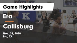 Era  vs Callisburg  Game Highlights - Nov. 24, 2020